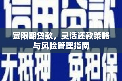 莫旗宽限期贷款，灵活还款策略与风险管理指南