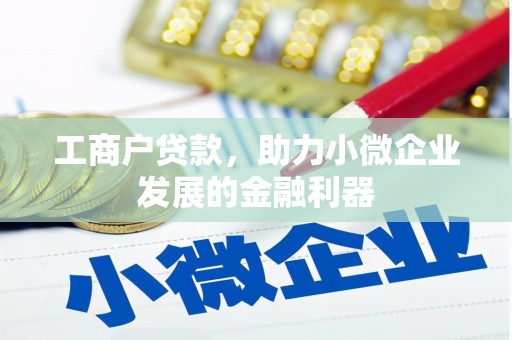 莫旗工商户贷款，助力小微企业发展的金融利器