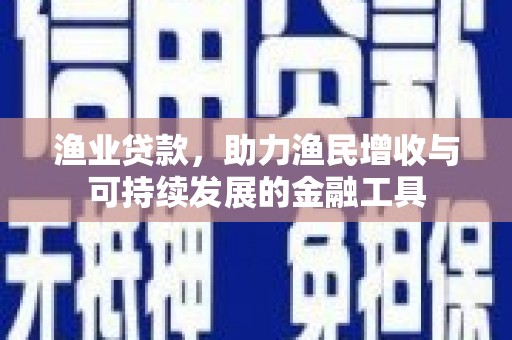 莫旗渔业贷款，助力渔民增收与可持续发展的金融工具