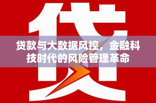 莫旗贷款与大数据风控，金融科技时代的风险管理革命