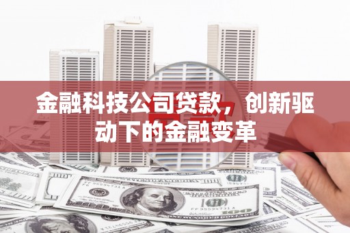 莫旗金融科技公司贷款，创新驱动下的金融变革