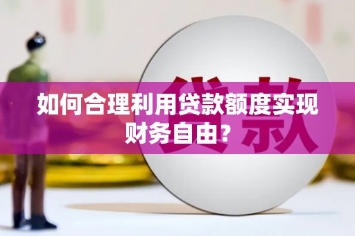 莫旗如何合理利用贷款额度实现财务自由？