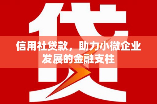 莫旗信用社贷款，助力小微企业发展的金融支柱