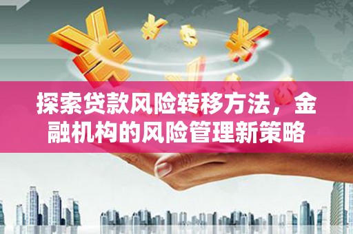 莫旗探索贷款风险转移方法，金融机构的风险管理新策略