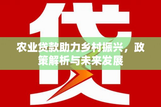 莫旗农业贷款助力乡村振兴，政策解析与未来发展