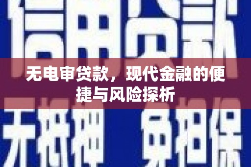 莫旗无电审贷款，现代金融的便捷与风险探析
