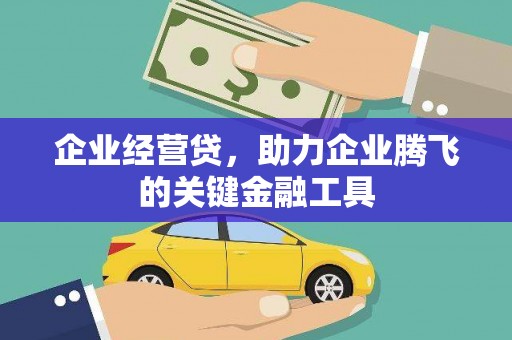 莫旗企业经营贷，助力企业腾飞的关键金融工具