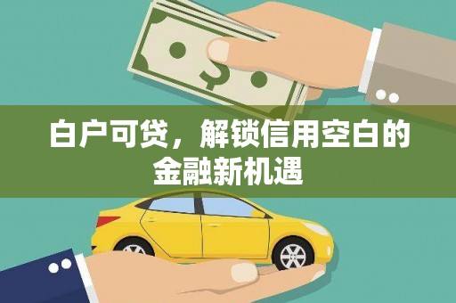 莫旗白户可贷，解锁信用空白的金融新机遇