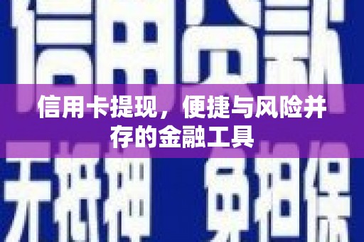 莫旗信用卡提现，便捷与风险并存的金融工具