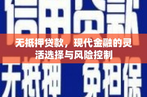莫旗无抵押贷款，现代金融的灵活选择与风险控制