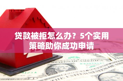 莫旗贷款被拒怎么办？5个实用策略助你成功申请