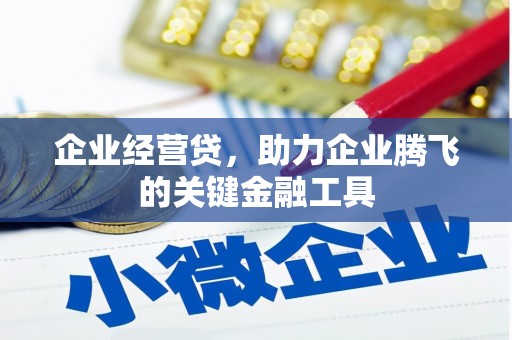 莫旗企业经营贷，助力企业腾飞的关键金融工具