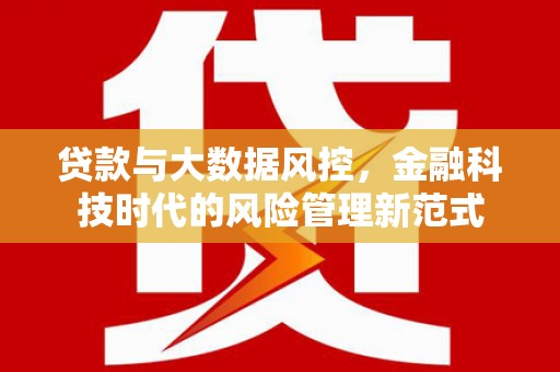 莫旗贷款与大数据风控，金融科技时代的风险管理新范式