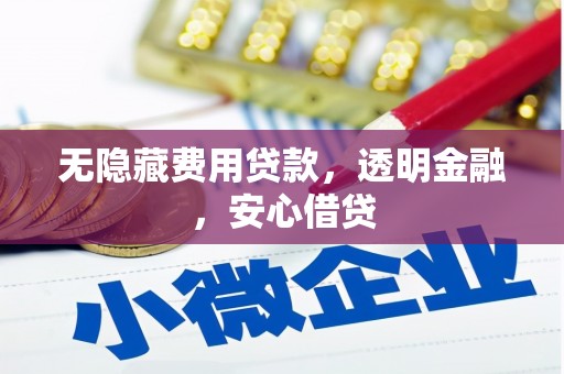 莫旗无隐藏费用贷款，透明金融，安心借贷