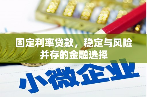 莫旗固定利率贷款，稳定与风险并存的金融选择