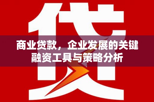 莫旗商业贷款，企业发展的关键融资工具与策略分析