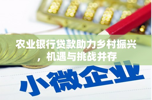 莫旗农业银行贷款助力乡村振兴，机遇与挑战并存