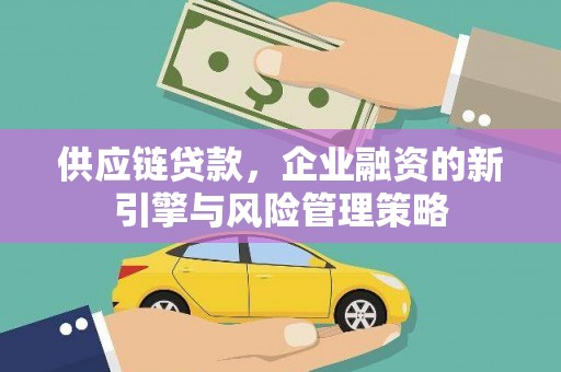 莫旗供应链贷款，企业融资的新引擎与风险管理策略